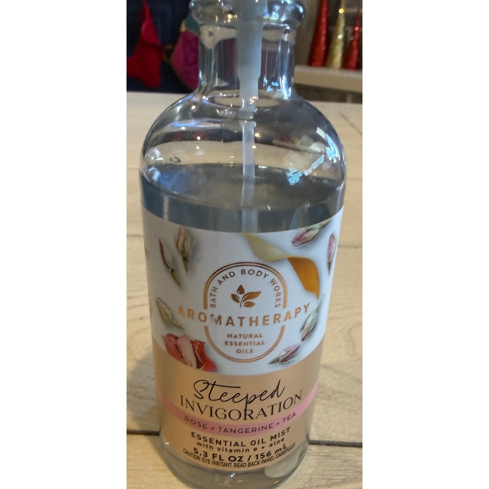 Bath Body Works Aromatherapy 80%‎ full Essential Oil Mist Rose Tangerine Tea 5.3